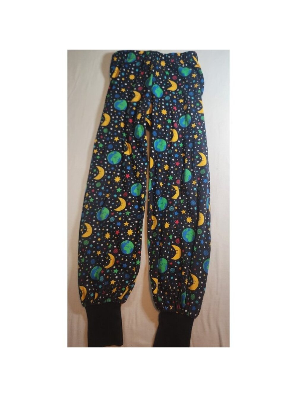 DUNS Sweden Organic Cotton Space Earth Jogger Pants Kids 146 152 small adult